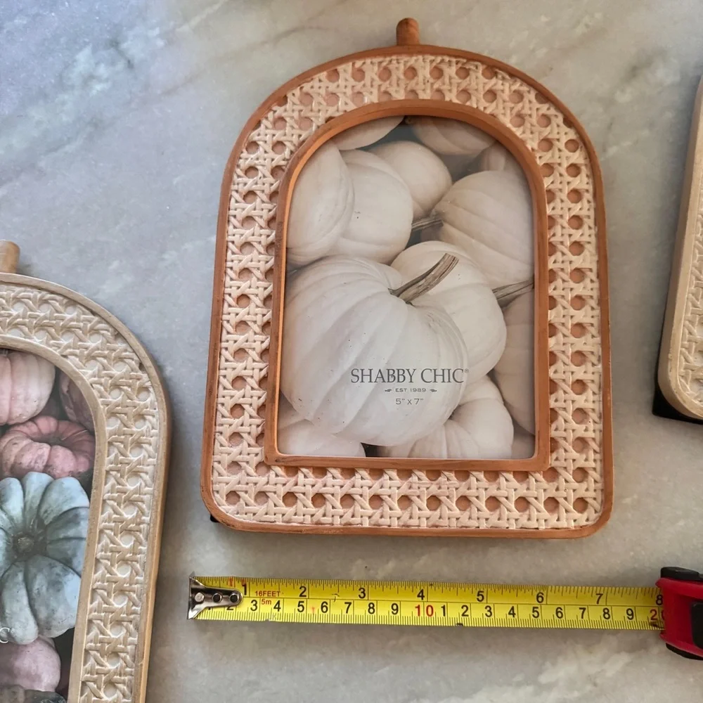 NWT Shabby Chic Decorative Rattan Style Frames set of 3